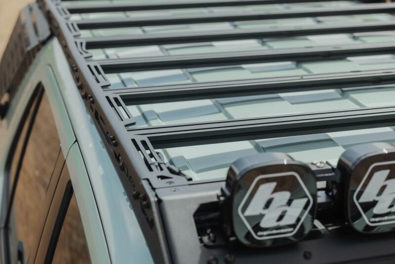 Toyota 4Runner Exterior Window Molle Panels - Passenger - DV8 Offroad - DV8 5th Gen 4Runner Roof Rack (RRTF3-02) - Black - `25-`26